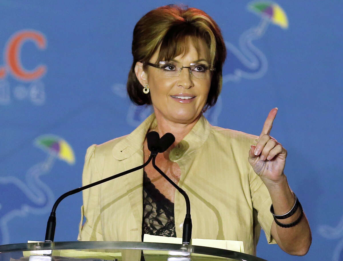 Former Republican vice presidential candidate Sarah Palin slammed HBO's "True Blood" for portraying Republicans in a perceived negative light. An actress on the show shot back Saturday, saying, "She'll weigh in on anything."Pictured, a May 29, 2014 file photo shows Sarah Palin speaking in New Orleans, La. In an interview, former Secretary of State Hillary Rodham Clinton revealed that shortly after Palin was nominated as the 2008 Republican vice presidential candidate, the Obama campaign proposed that Clinton go on the attack against her. Clinton said she refused.