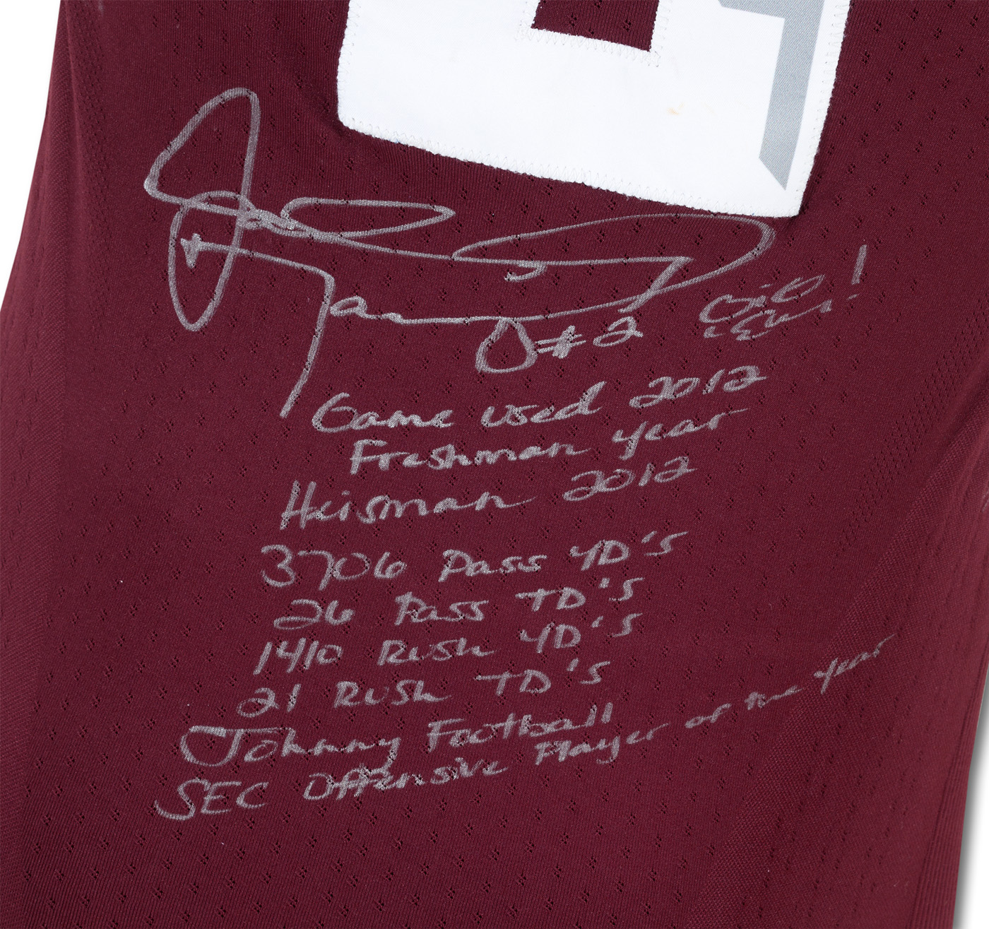 Johnny Manziel football jersey expected to crush record in auction, image size:1400x1315