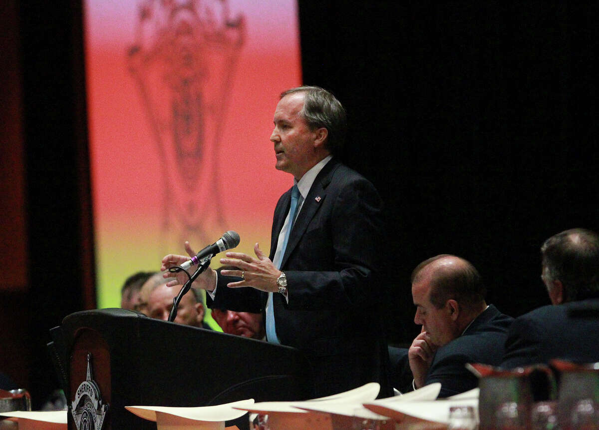 Ken Paxton, Republican candidate for Attorney General of Texas, speaks Monday July 28, 2014 during the Annual Training Conference for the Sheriffs' Association of Texas. The conference is taking place at the Henry B. Gonzalez Convention Center.