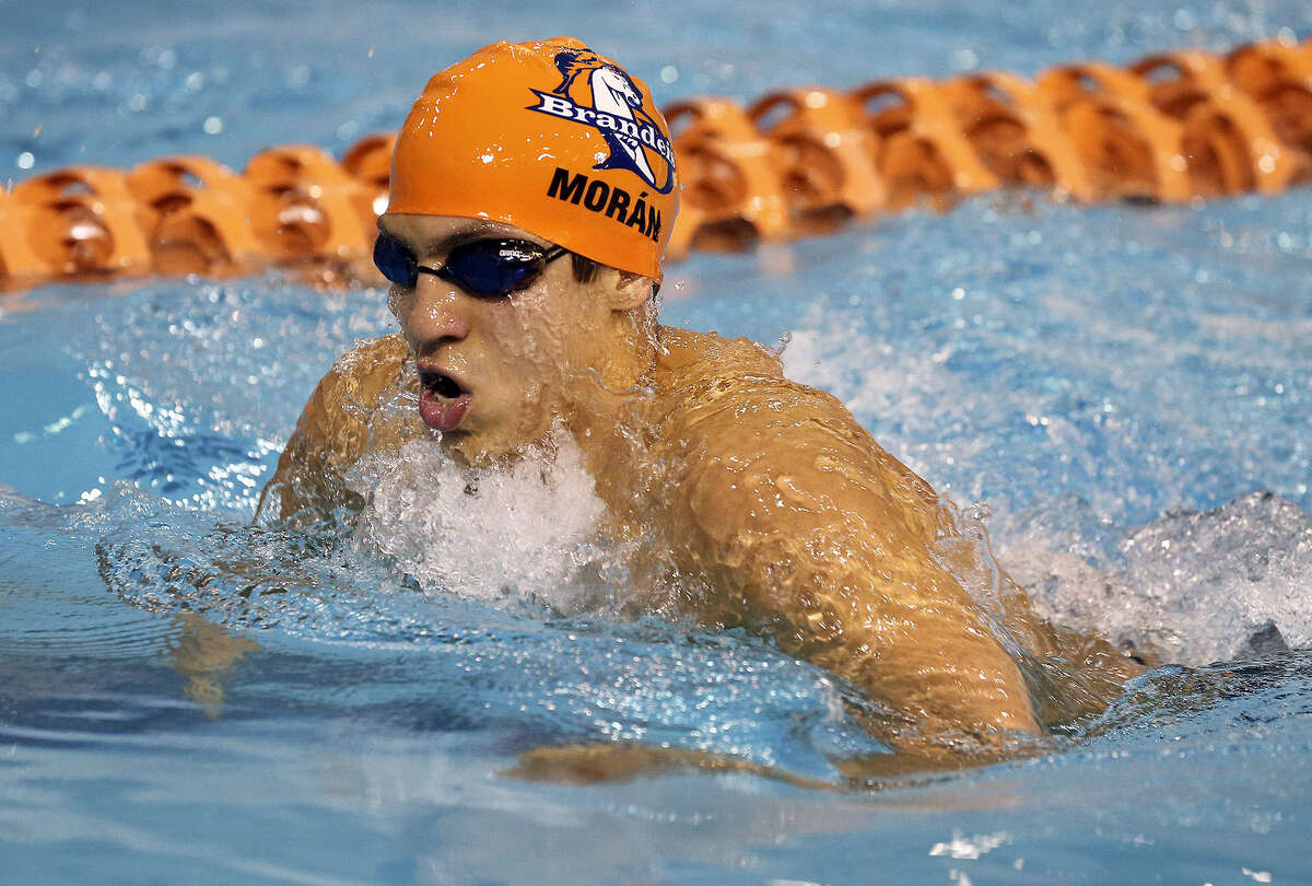 Brandeis swimmer Aaron Moran was one of five from the school named to the All-America team.