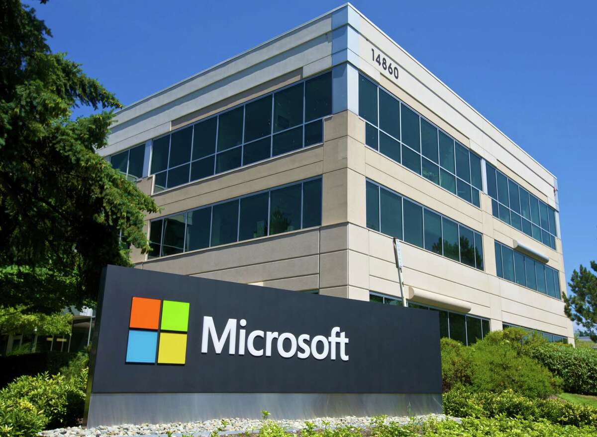 A building at Microsoft's Redmond headquarters..