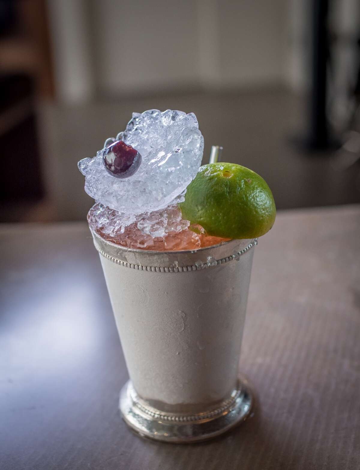 The "Death in the Gulf Stream" cocktail at Interval in San Francisco, Calif., is seen on Monday, July 28th, 2014.