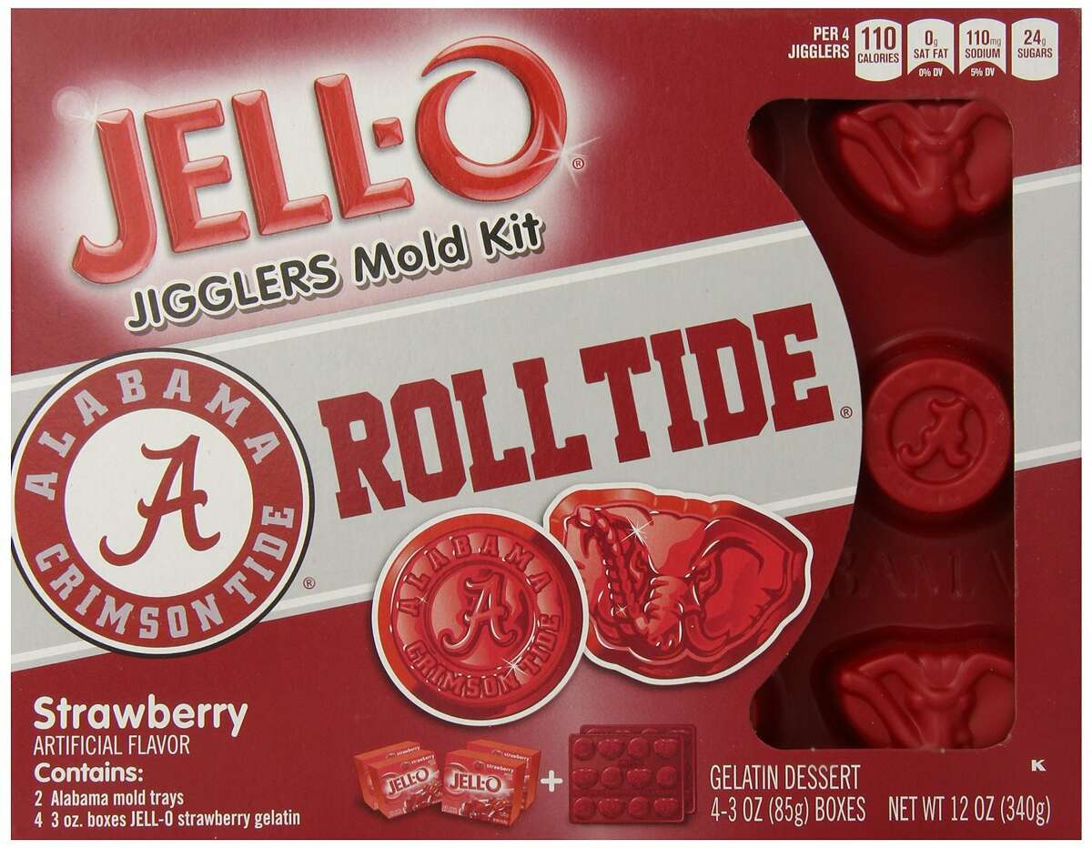 Just in time for tailgating season, Jell-O is now offering NCAA-licensed molds, including this design from the University of Alabama. | Photo courtesy Kraft Foods