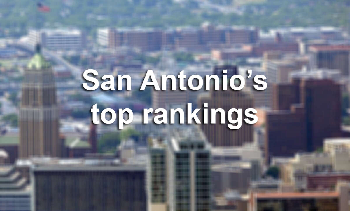Click through the gallery for San Antonio's most recent rankings nationally and in the state.
