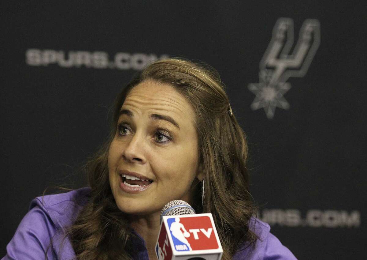 1. Becky Hammon became the first female full-time, paid assistant coach in the NBA after she was hired by the Spurs on Aug. 5, 2014. She is also the first full-time female coach in any North American male professional sports league.