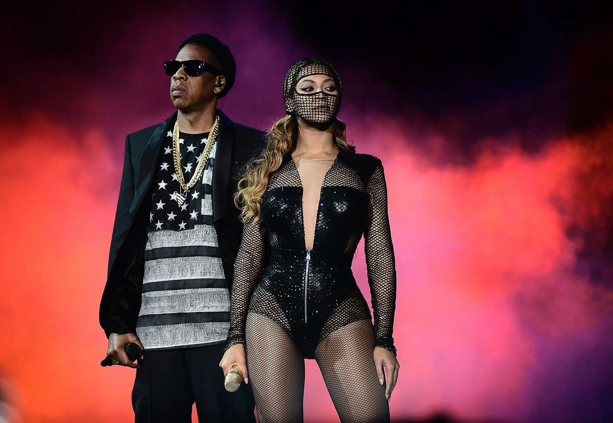 IMAGE DISTRIBUTED FOR PARKWOOD ENTERTAINMENT - Beyonce and JAY Z perform during the Beyonce and Jay Z - On the Run tour at AT&T Park on Tuesday, Aug. 5, 2014, in San Francisco. (Photo by Mason Poole/Invision for Parkwood Entertainment/AP Images)