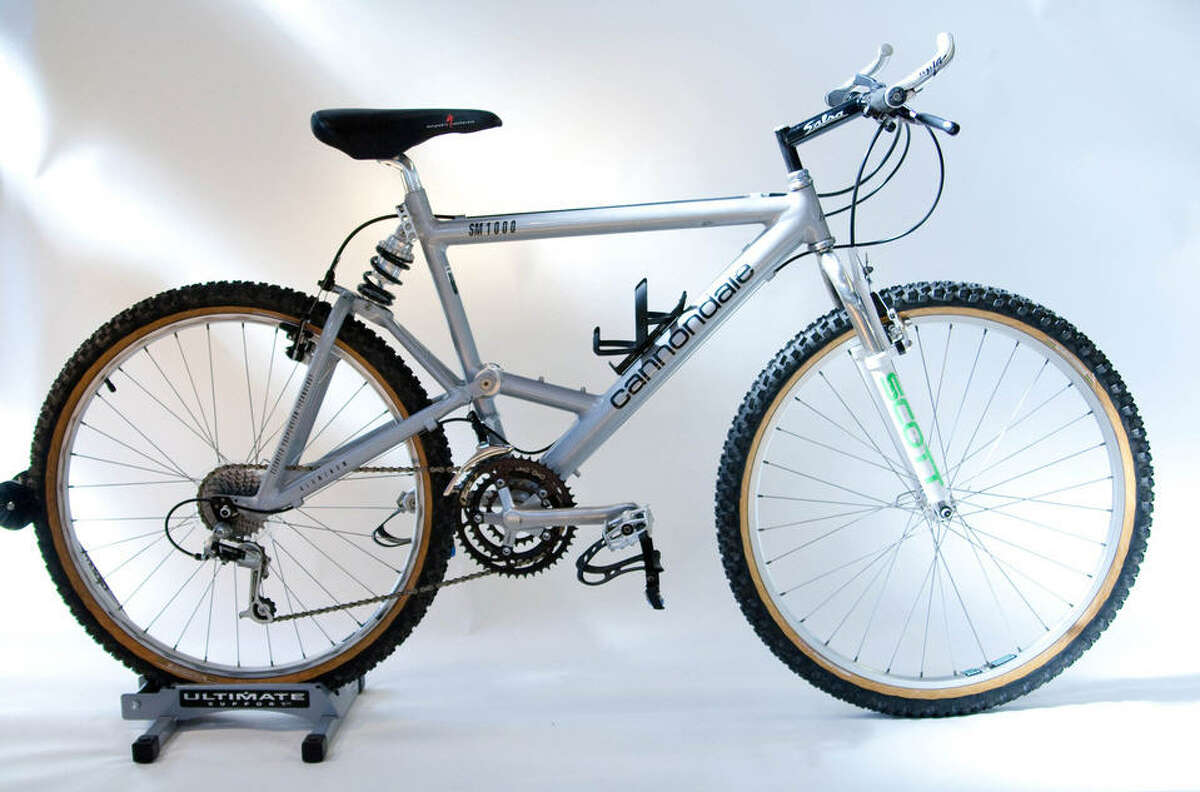 Cannondale USA circa 1984: The Cannondale company produced its first aluminum frame bicycle in 1983 and the next year introduced its first mountain bike.
