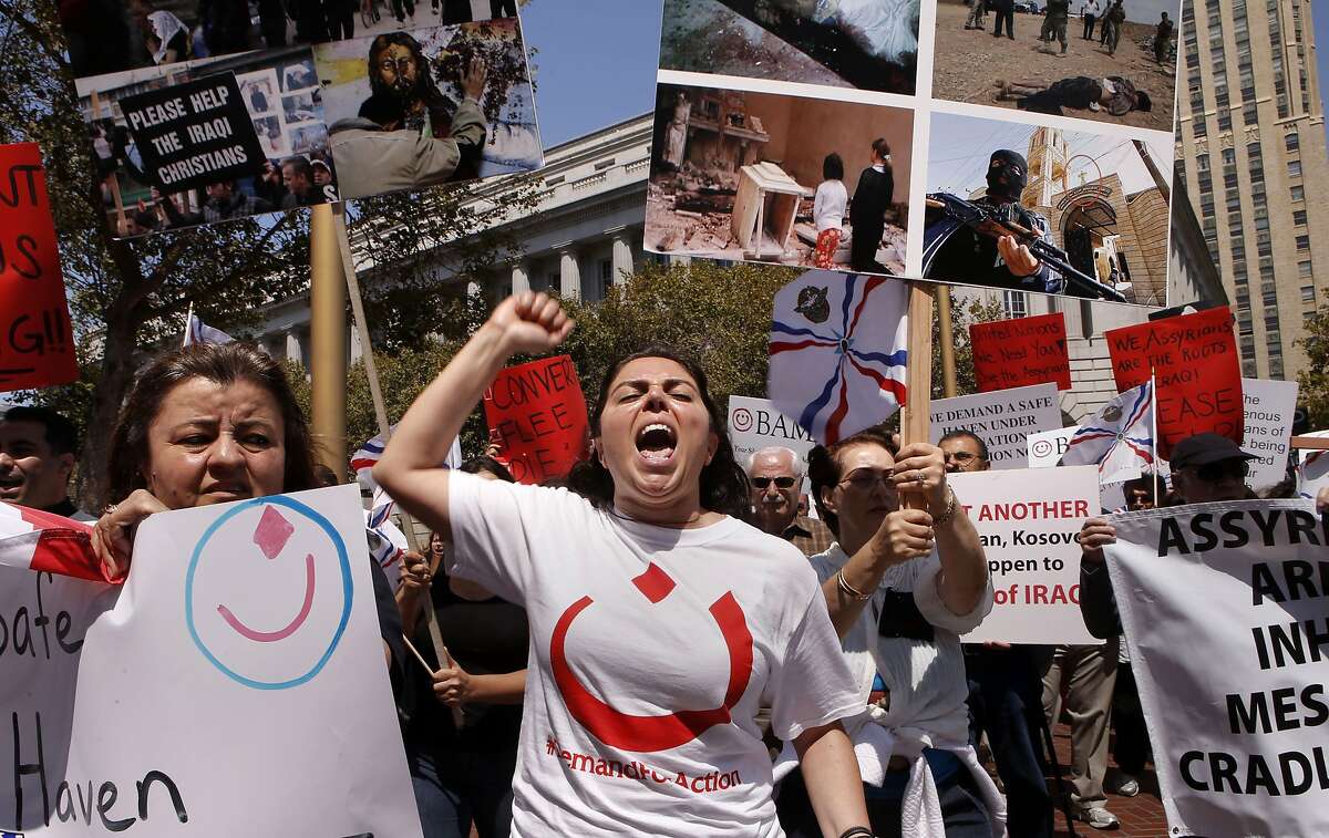 Assyrian Christians Rally In S F To Support Christians In Iraq