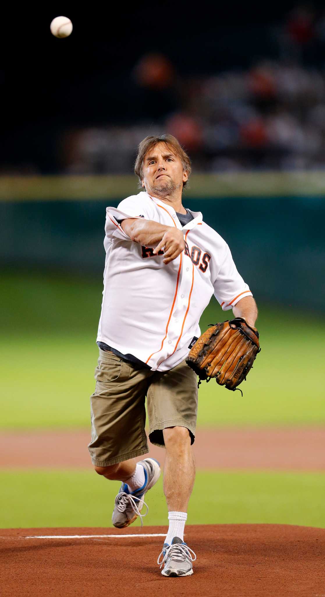 I threw pitches in dark using headlights to see before Astros