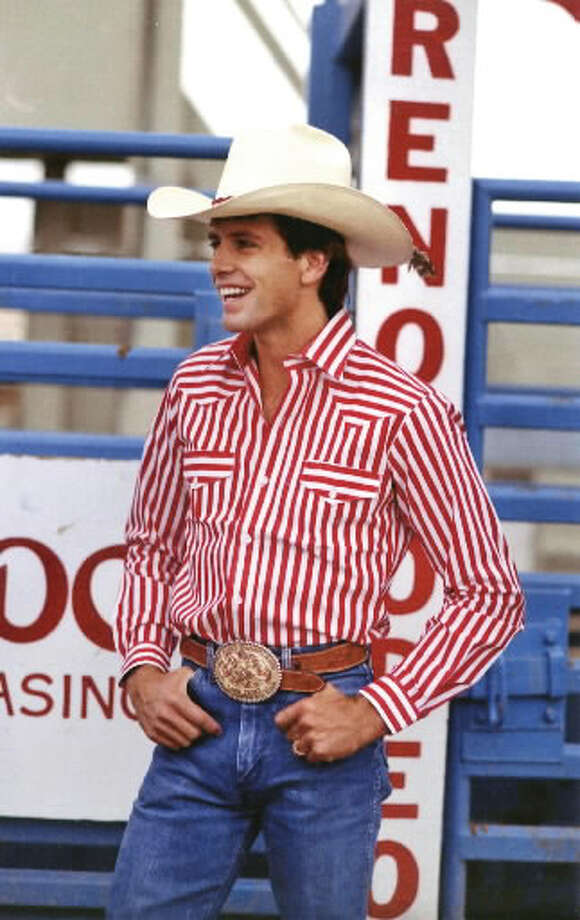 lane frost black and red cowboy hat