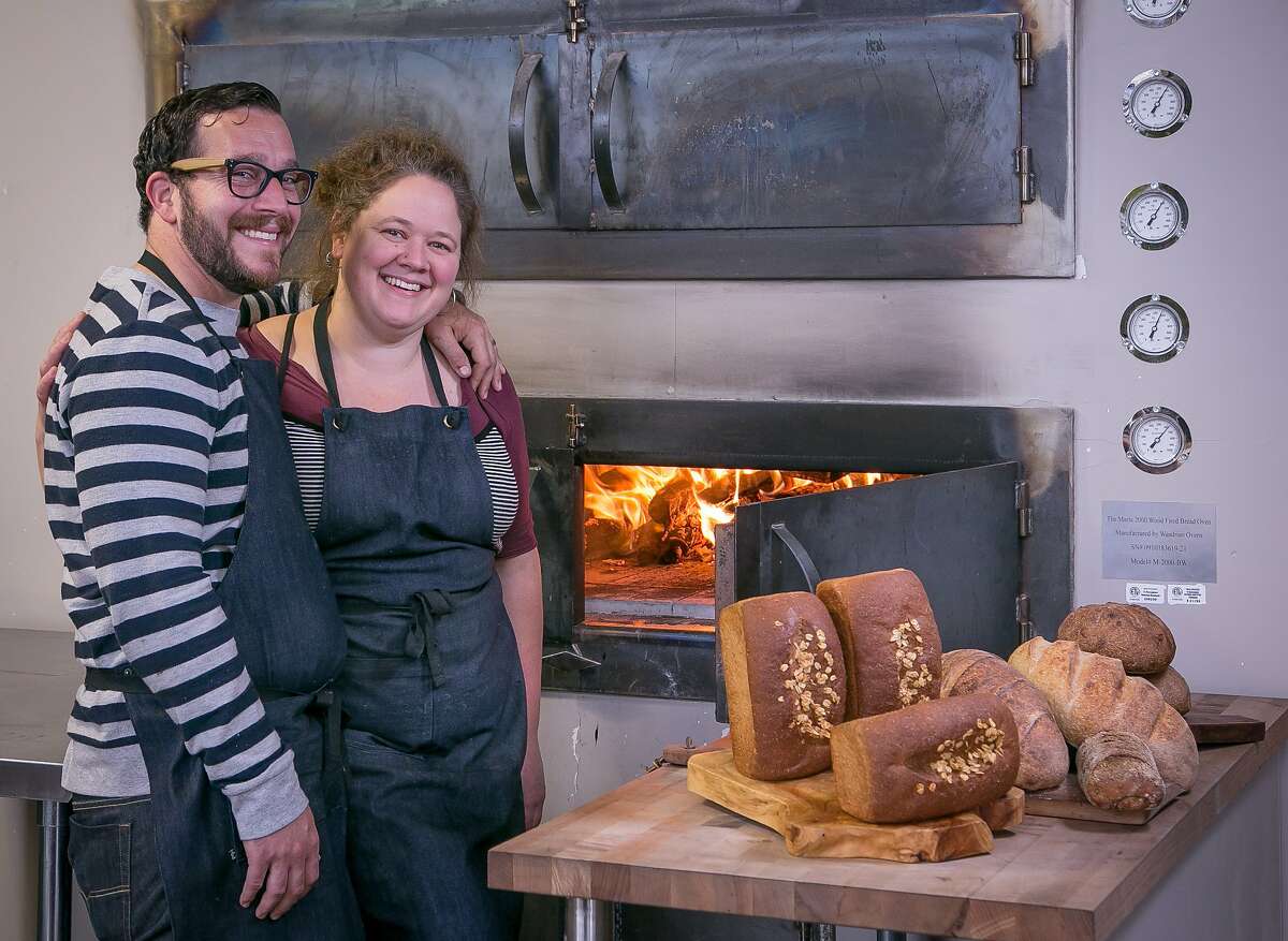 Joe Wolf and Amy Brown of Marla Bakery in San Francisco, Calif., are seen on Saturday, August 9th, 2014.