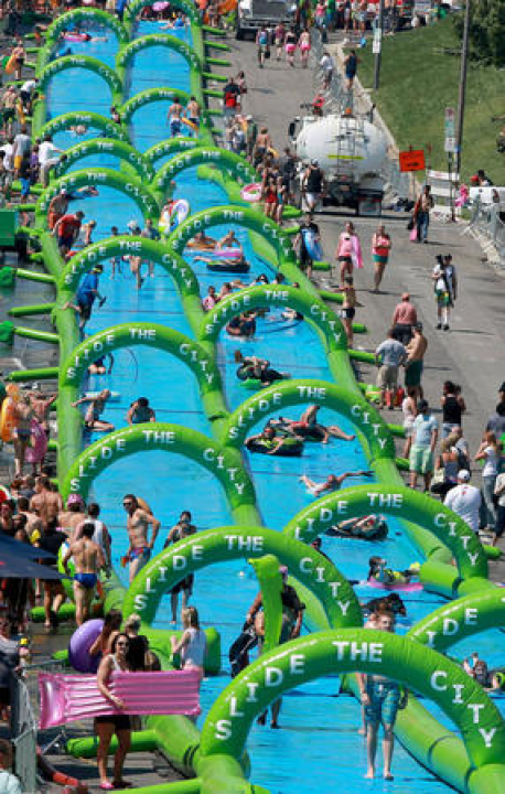 40 foot slip and slide