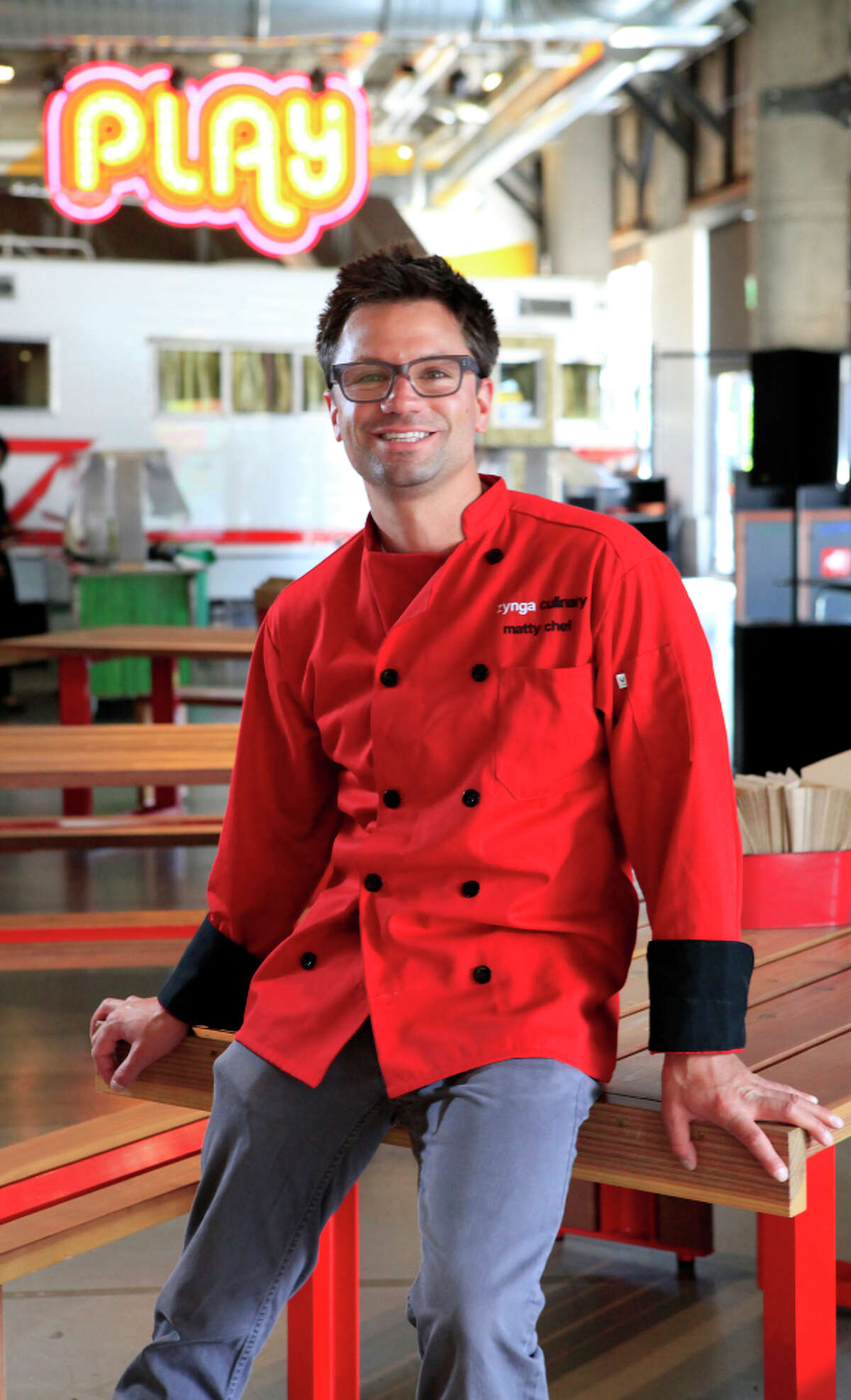 Executive chef Matthew DuTrumble, who says Zynga’s games inspire the staff, believes in team building for all.