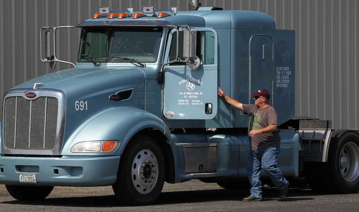 Truck driver Jesse Parks recently left a driving job in the oil fields and began working with Reynolds Nationwide trucking. A company recruiter said Reynolds needs about 40 or 50 drivers.