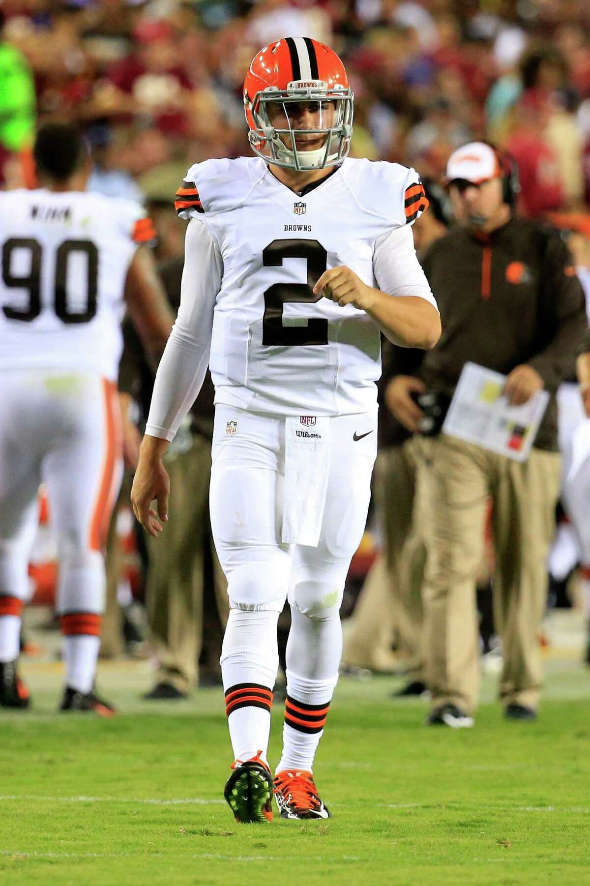 During a preseason game against the Redskins, ESPN cameras caught Manziel making an obscene gesture toward the Washington sideline. He was fined $12,000 by the NFL.