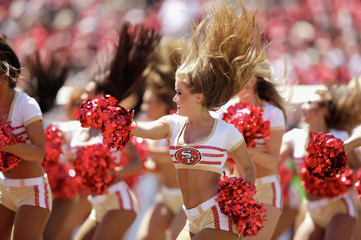 49ers Gold Rush  Cheerleading outfits, 49ers cheerleaders, Nfl