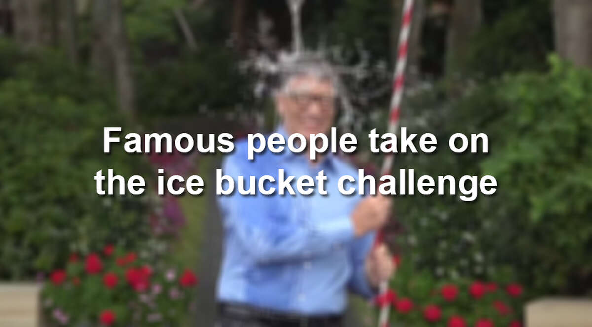 Famous people take on the ice bucket challenge