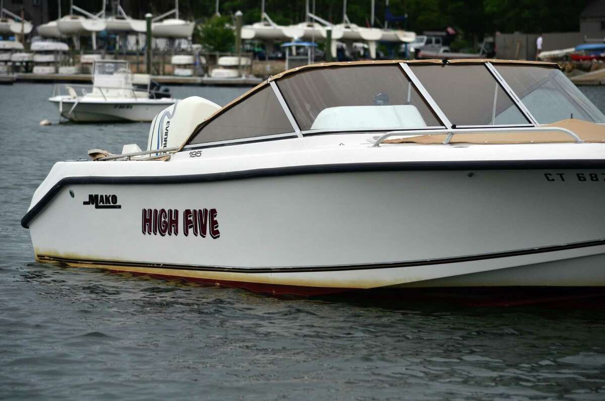 Darien Boat Club and Noroton Yacht Club members make their boats unique with a variety of names, like High Five.