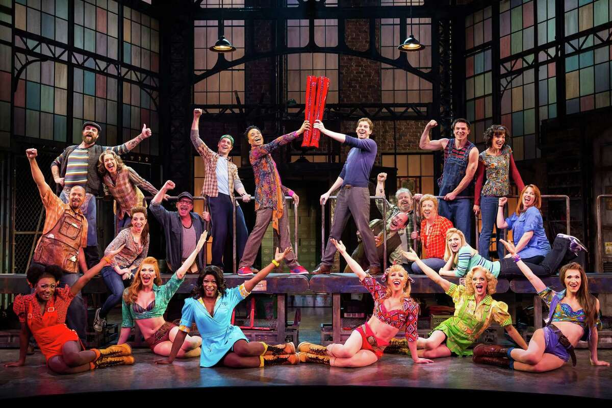Theatre Under The Stars will host the national tour of "Kinky Boots," one of several current Broadway hits making their Houston debuts this season. (AP Photo/The O&M Company, Matthew Murphy)