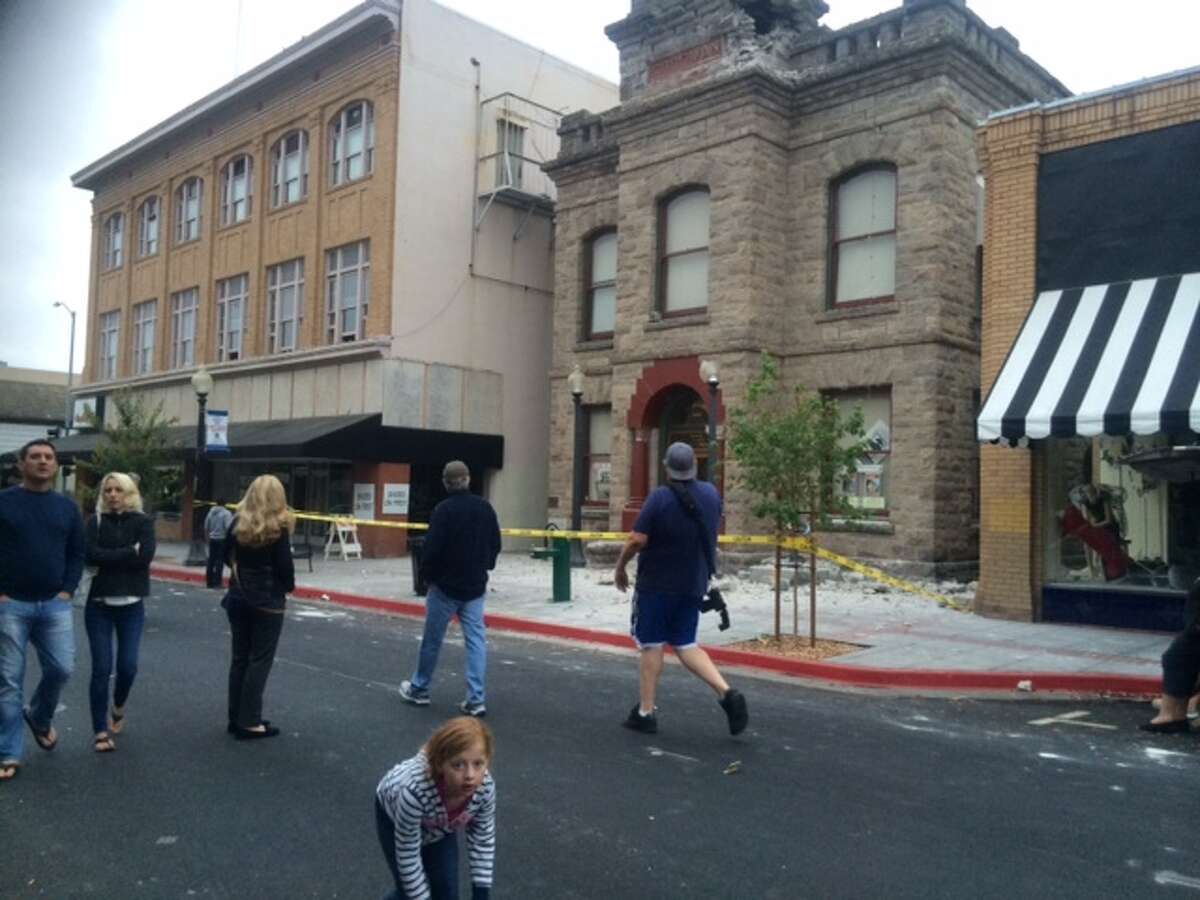 The Goodman Library sustained damage. A 6.0-magnitude earthquake hit the area, centered near American Canyon in Napa County, at 3:20 a.m. on Sunday, August 24, 2014.