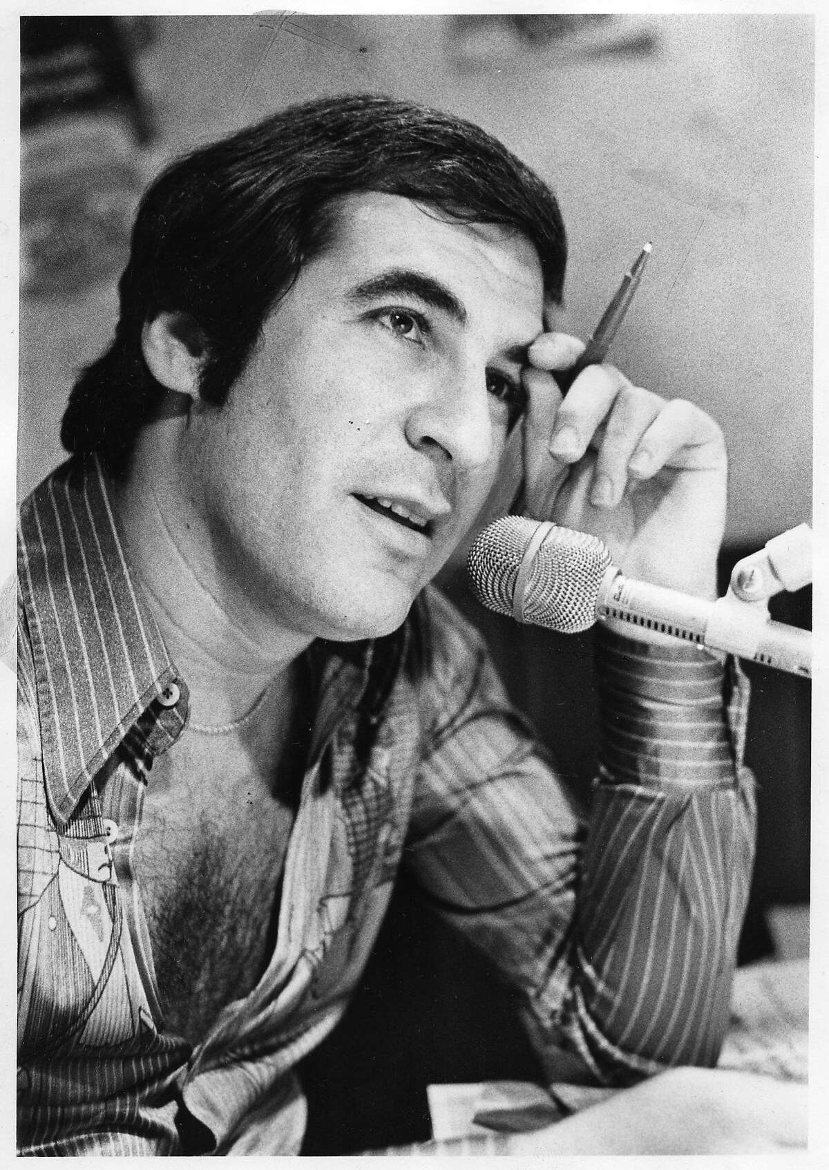 Ronn Owens in a 1976 photo provided by KGO, shortly after he joined the station.