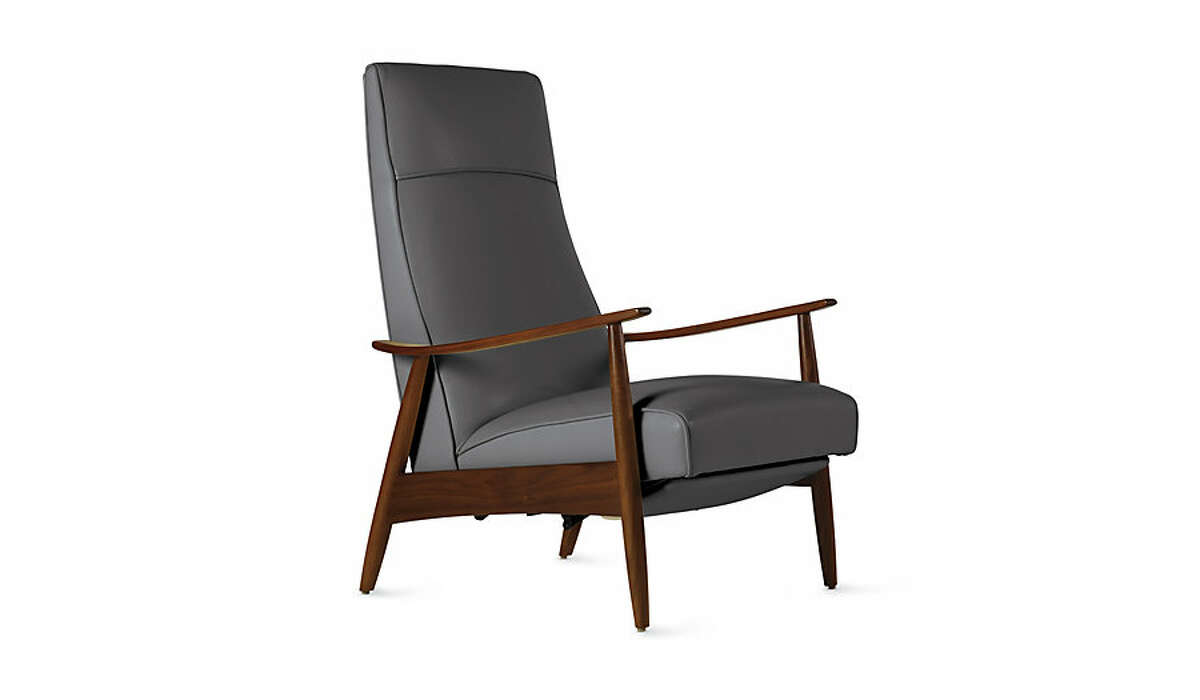 Milo Baughmann recliner 74 in leather, $3,100 at Design Within Reach