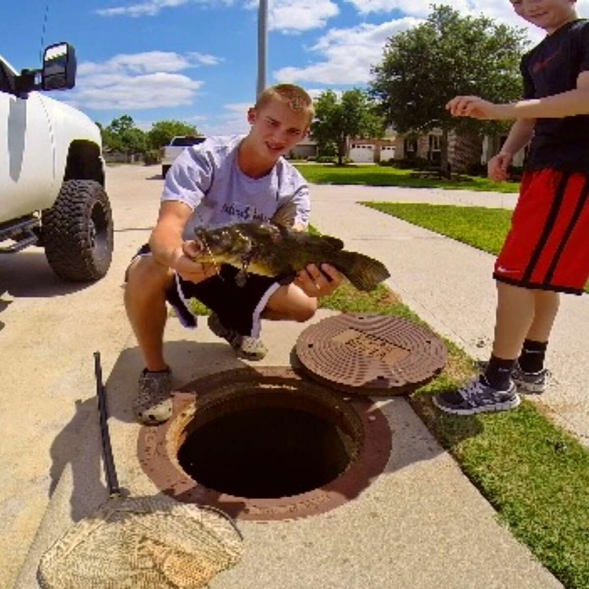 Kyle “The Fish Whisperer" Naegeli of Katy is a bit of daredevil when it comes to fishing. The 16 year old has shared videos to YouTube showing him catching fish in his neighborhood sewer, feeding fish in a nearby pond from his mouth, and snatching turtles out of the water by hand. Check out his continuing angling antics at https://www.youtube.com/user/fishboy242.