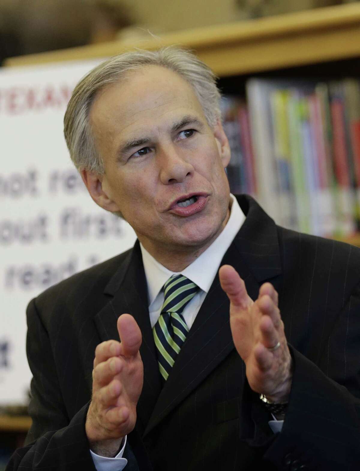 In this April 2, 2014 file photo, Attorney General and Republican gubernatorial candidate Greg Abbott speaks in San Antonio. Attorney General Greg Abbott has decided previously that the state doesn't have to disclose what potentially dangerous chemicals plants around Texas store. But he now clarifies that ordinary Texans are free to ask the plants on their own. (AP Photo/Eric Gay, File)
