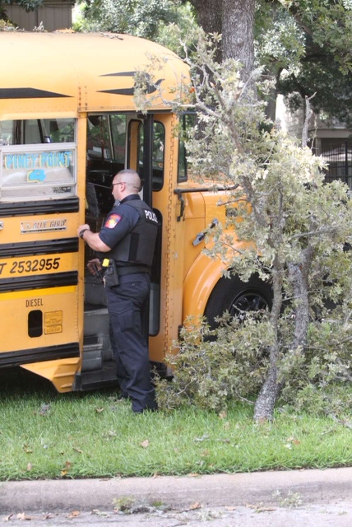 Twenty people were rushed to the hospital after a school bus was involved in a traffic crash in west Houston.