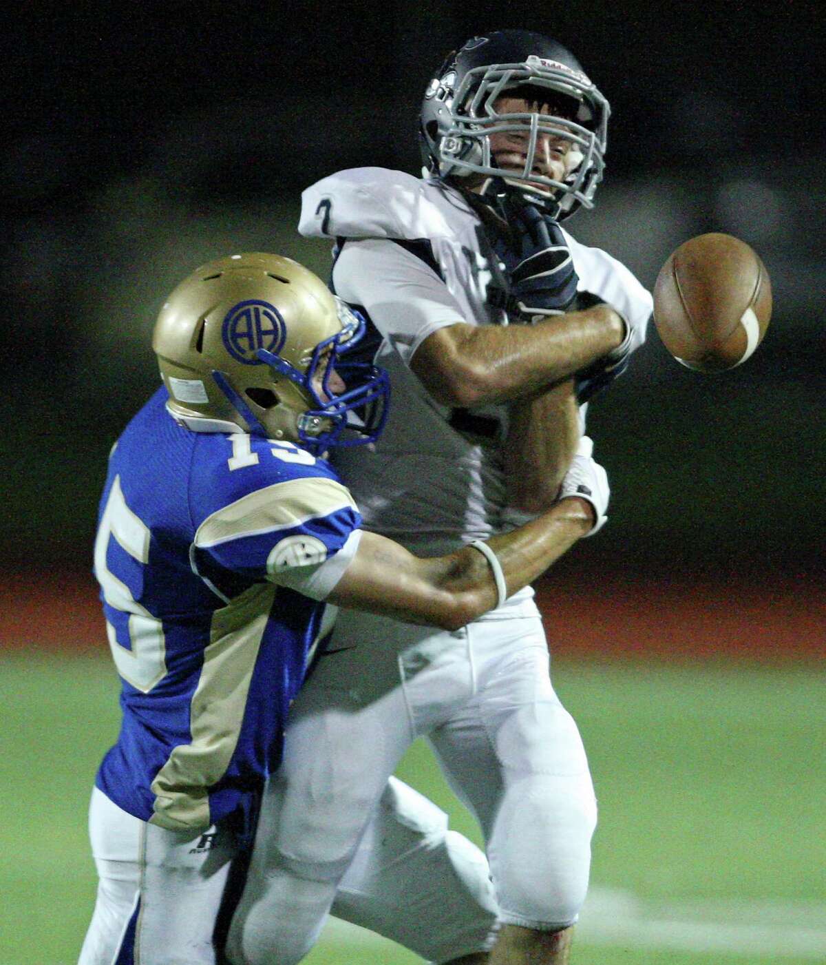 Central Texas high school football players enthusiastic postgame