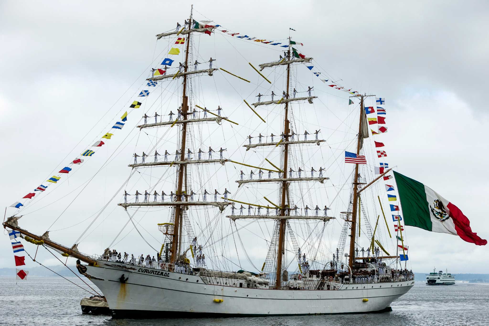 Mexican navy tall ship arrives in Seattle