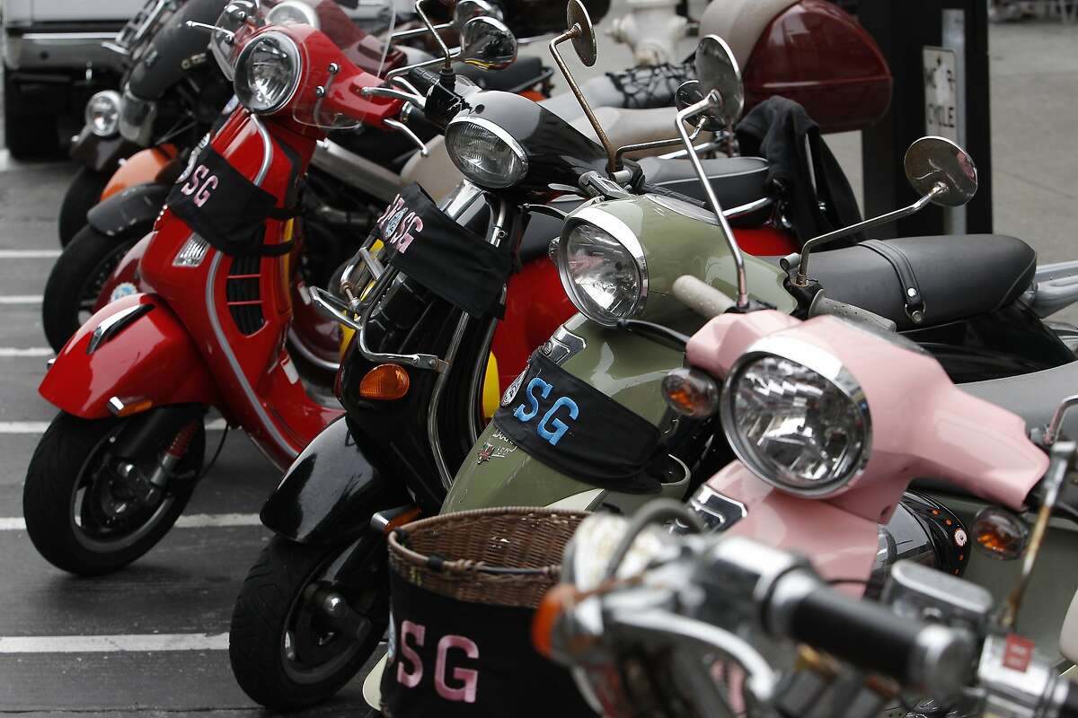 San Francisco Scooter Girls have fun, do good deeds together