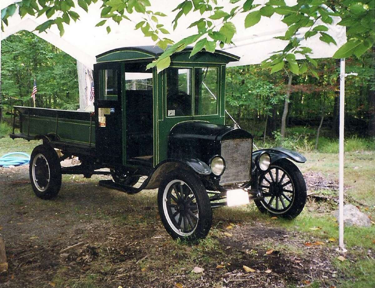 wooden ford truck