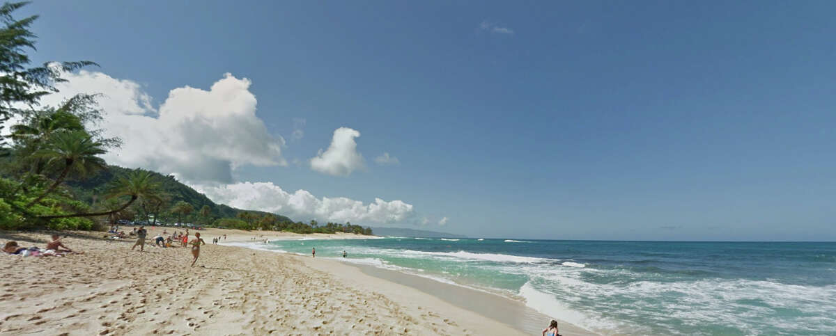 Sunset Beach, known in Hawaiian as Paumalu, is famed for its monster winter surf, but as the GoHawaii.com Google Trekker page notes, "regardless of the beach or season, one tip all surfers all share is that 'the ocean is unpredictable, so never turn your back on her.'"