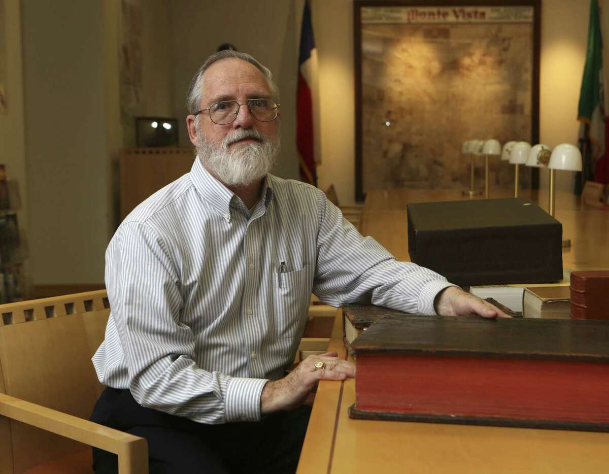 Frank Faulkner, manager of the Texana/ Genealogy section at San Antonio Public Library, plans to retire in a month.