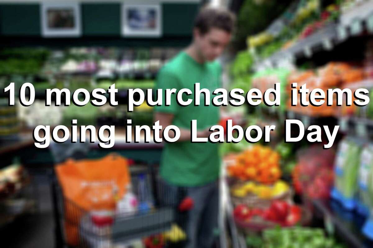 Top 10 grocery items purchased before Labor Day