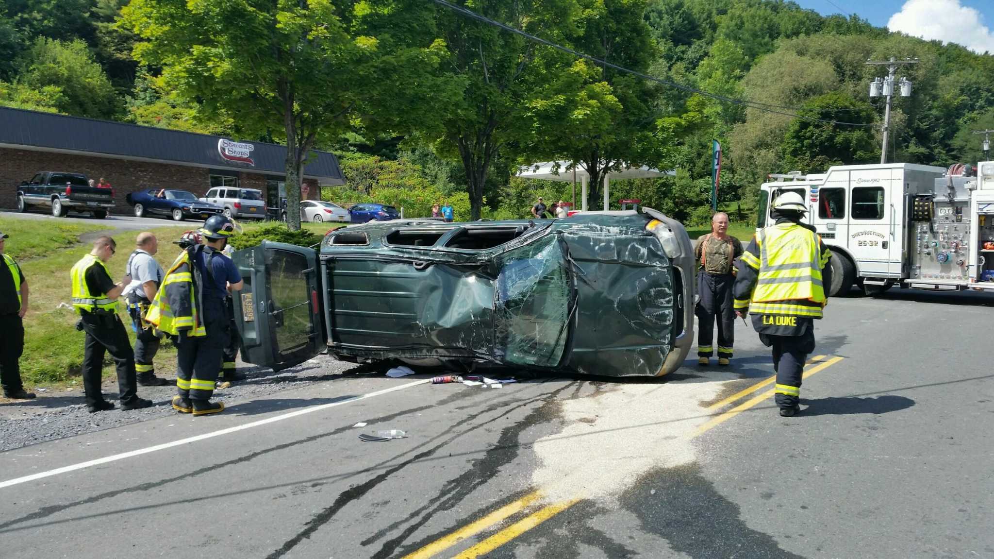 Pregnant woman injured in rollover crash