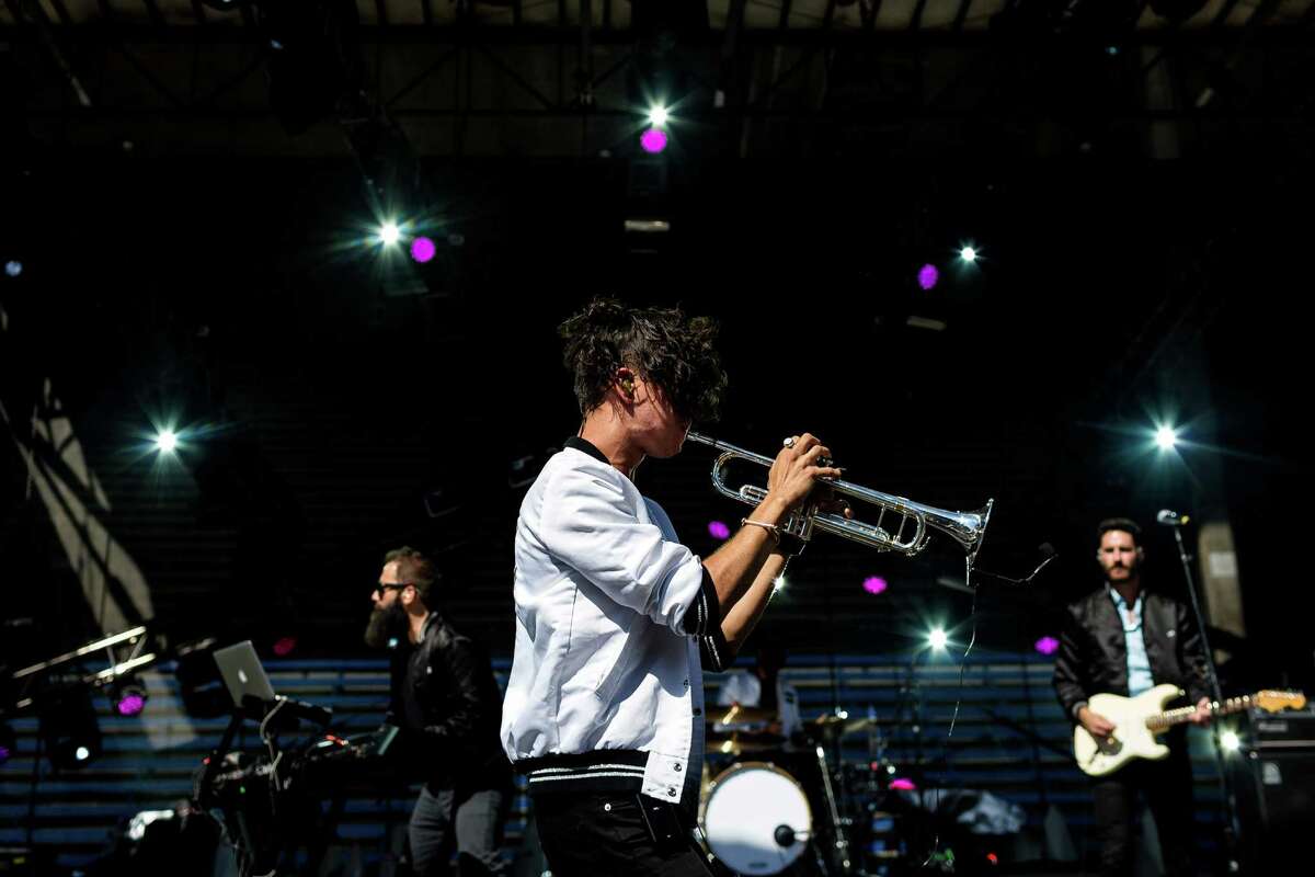 Capital Cities perform on the third and final day of Bumbershoot, Seattle's annual music and arts festival, photographed Monday, September 1, 2014, in Seattle, Washington.