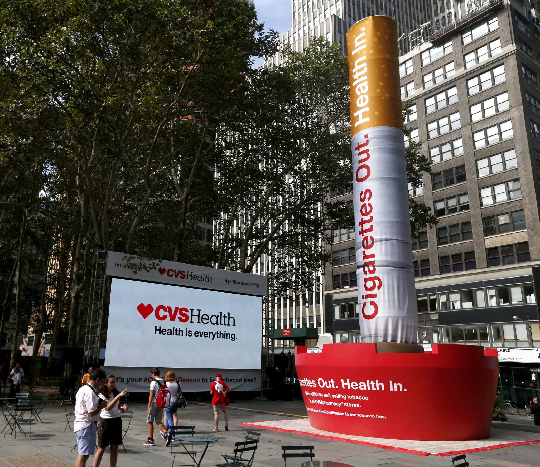cigarettes at cvs CVS changes name, stops tobacco sales early