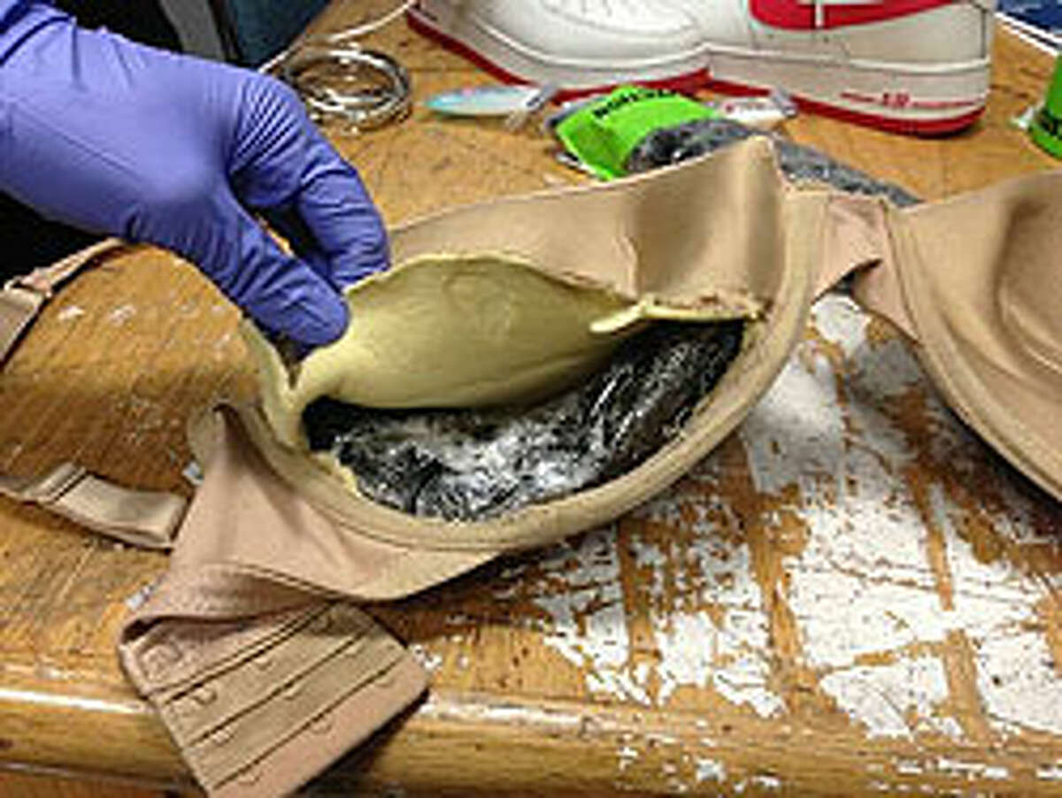 Bras U.S. Customs and Border Protection (CBP) officers at New York's John F. Kennedy International Airport found a bra to be unusually thick, which when probed also produced a white powder that tested positive for cocaine.