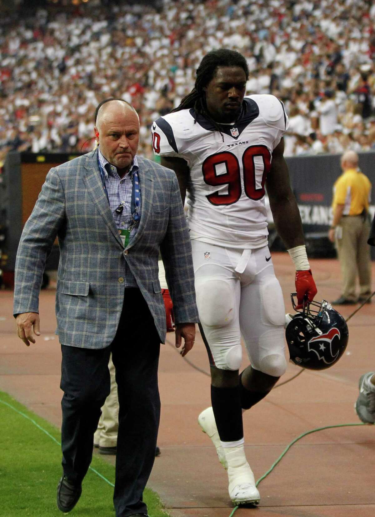 Putting a damper on the opening win was news that the injury that forced top pick Jadeveon Clowney to depart early is a torn meniscus cartilage that will sideline him for four to six weeks.