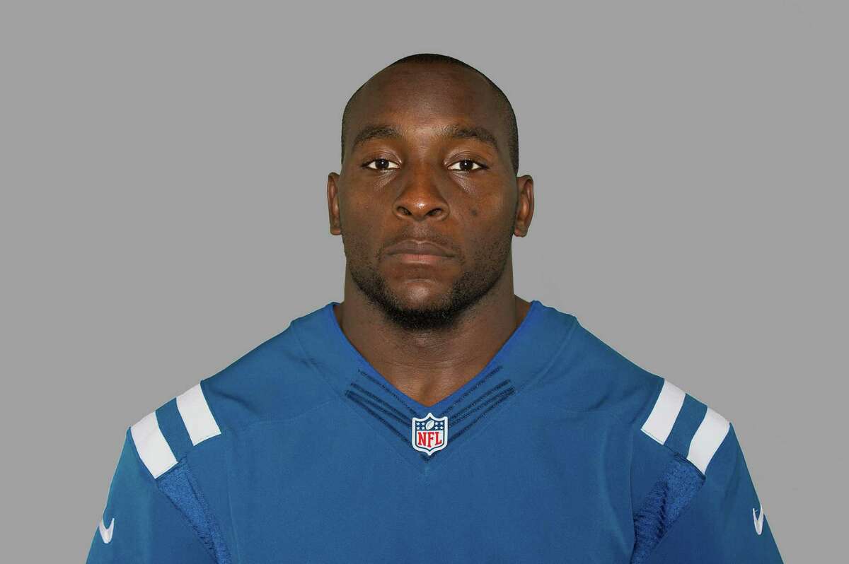 FILE - This is a July 3, 2014, file photo showing Robert Mathis of the Indianapolis Colts NFL football team. A person with knowledge of the injury tells The Associated Press that Mathis is expected to miss the entire season after tearing an Achilles tendon during a private workout last week in Atlanta. The person spoke Monday, Sept. 8, 2014, on condition of anonymity because the team had not confirmed Mathis' injury. (AP Photo/File)