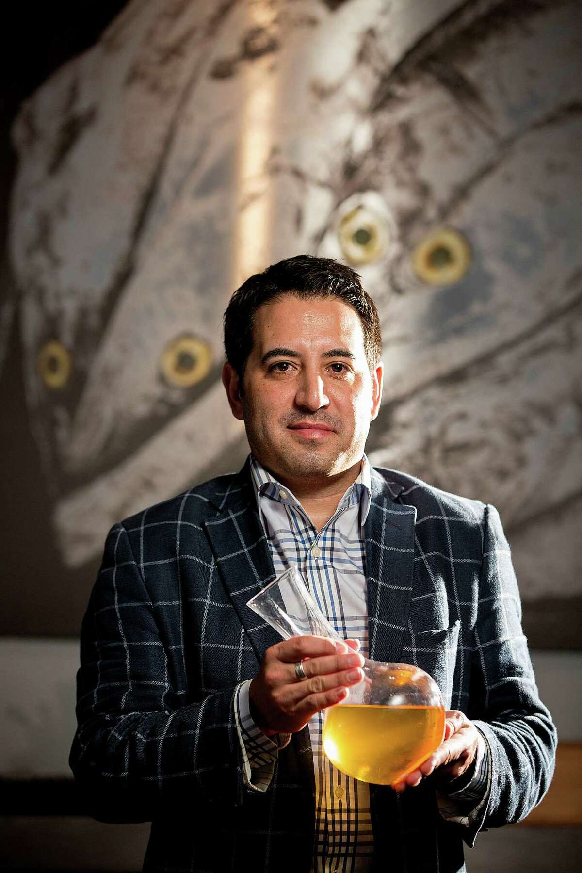 Rob Ortiz, manager and sommelier at Holley's Seafood, suggests Kalin Cellars' 1995 Chardonnay Cuvée LV.