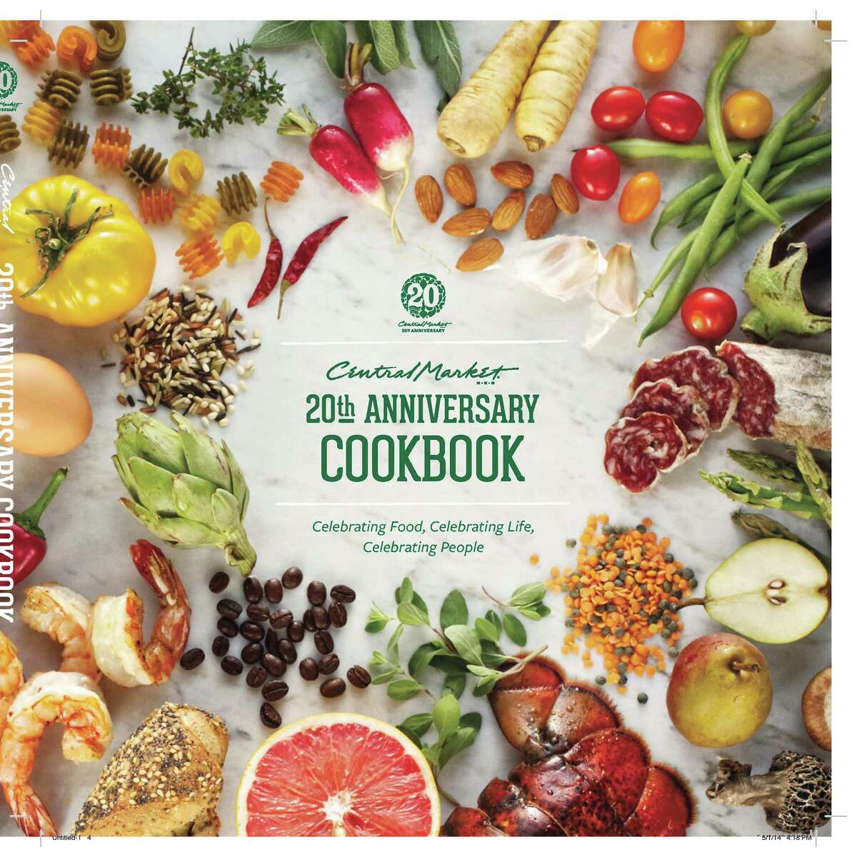 Cover, "Central Market's 20th Anniversary Cookbook."