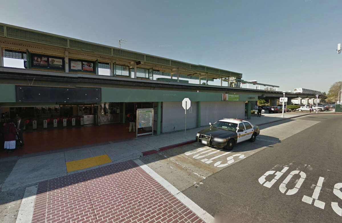 A person was shot at the Bay Fair BART station parking lot on Tuesday evening.