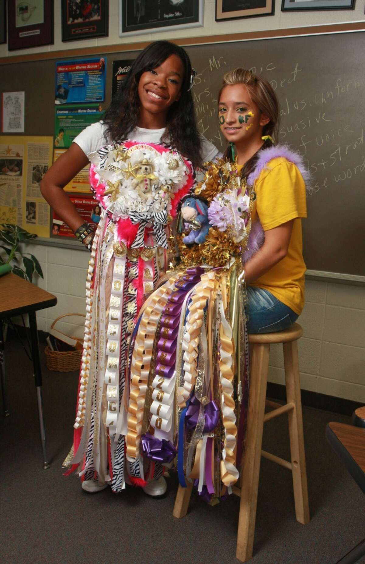 Homecoming mums For southerners, homecoming is basically a holiday and having the most over-the-top mum is a necessity no matter how heavy it is.