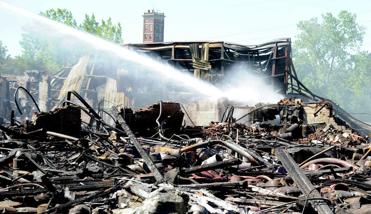 Officials assess damage to Sound from Bridgeport fire