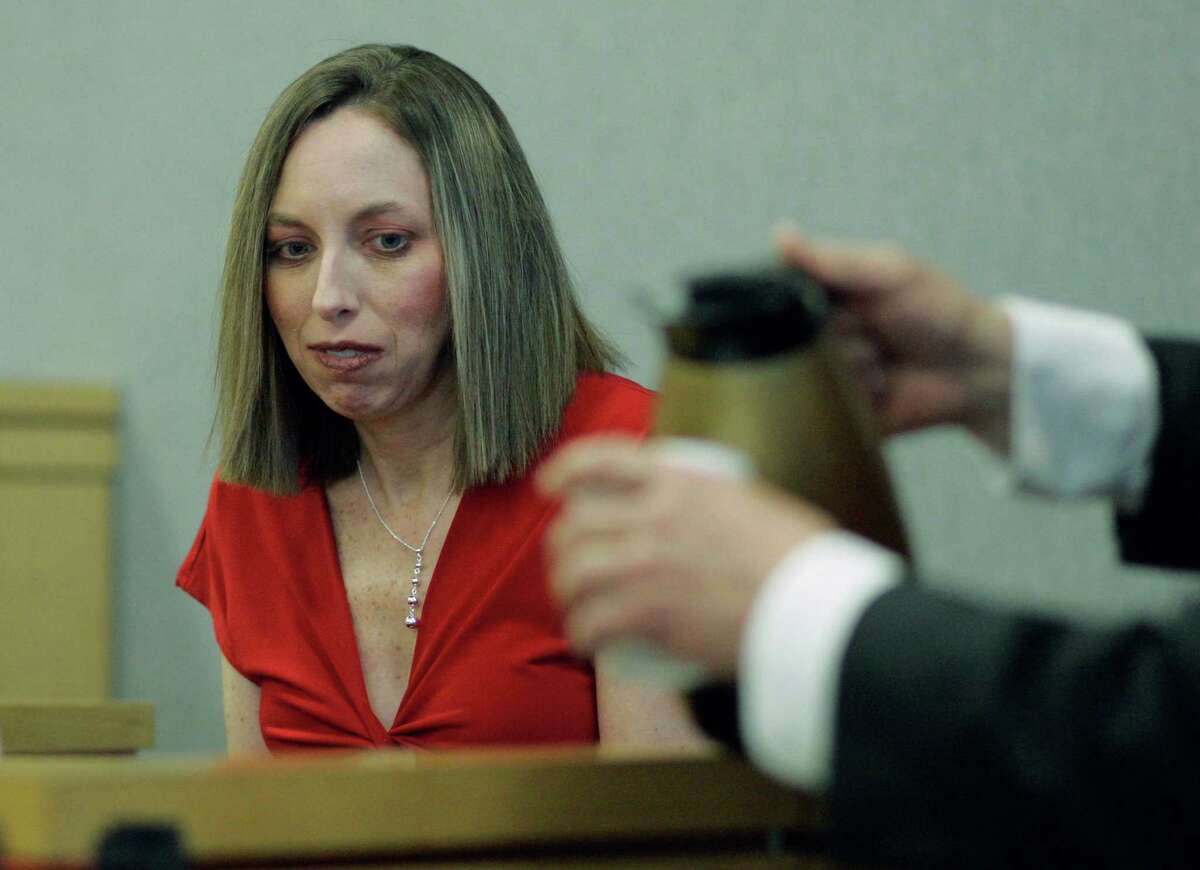 ﻿Michelle Mallin ﻿appears at a court hearing ﻿in 2009﻿ in Austin﻿﻿ in the case of Timothy Cole, who died in prison while serving ﻿for a rape ﻿he didn't commit.﻿