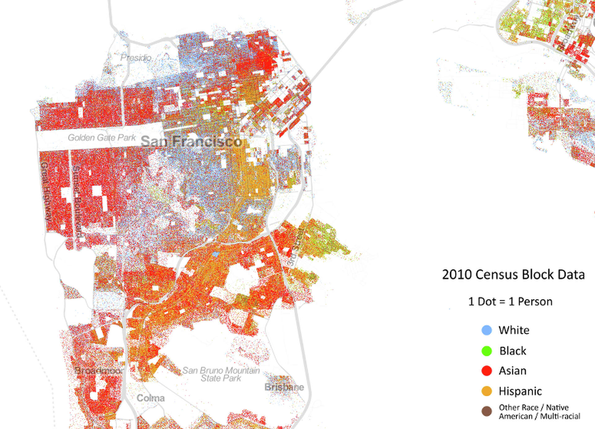 Racial Demographics Map Population Distribution In New York City By