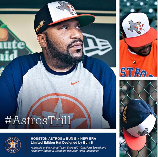 Bun B Partners With Astros To Release Limited Edition Caps [PHOTOS]